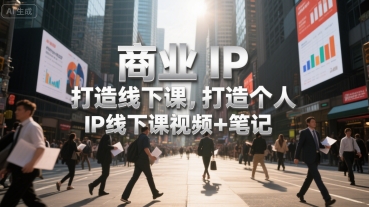 商业IP打造线下课,打造个人IP线下课视频+笔记