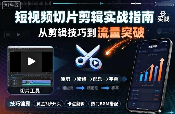 短视频切片剪辑实战教程：从布局到流量突破的全面指南插图