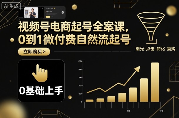视频号电商起号策略：从0到微付费自然流量突破全攻略插图