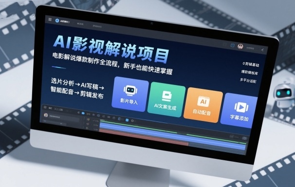 AI影视解说制作全流程：从新手到爆款电影解说攻略插图