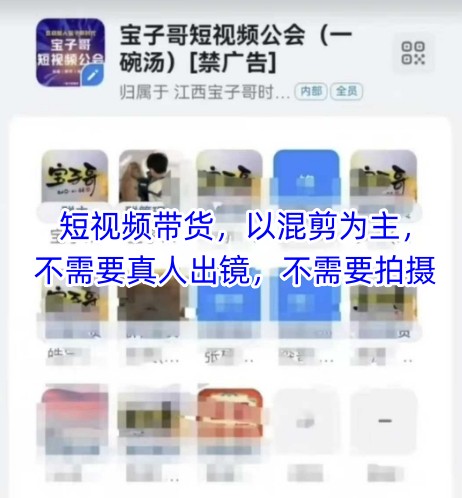 宝子哥头部团队短视频带货，以混剪为主，不需要真人出镜，不需要拍摄插图GOMOOC