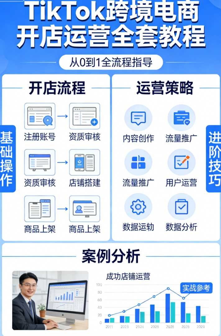 TikTok跨境电商开店运营全套教程