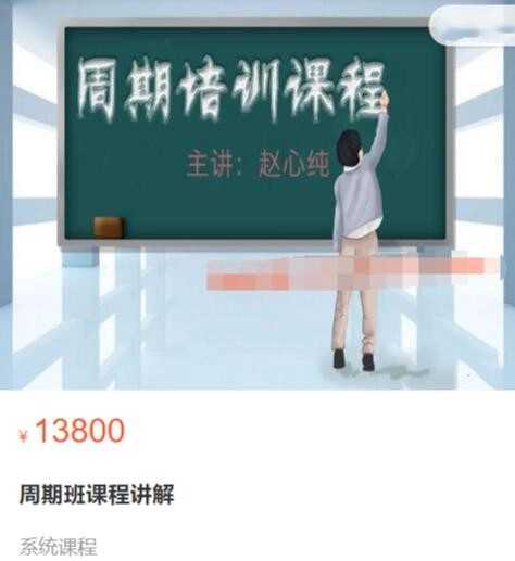 赵心纯《走进殿堂:周期班课程讲解》原价13800元