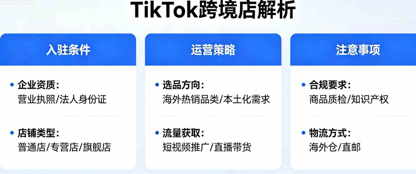 TikTok跨境店解析