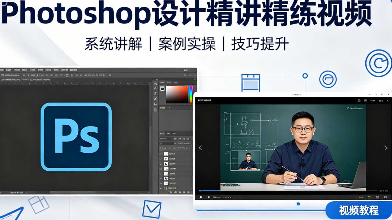 Photoshop设计精讲精练视频