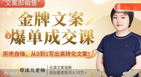 金牌文案爆单成交课,从0到1写出高转化文案