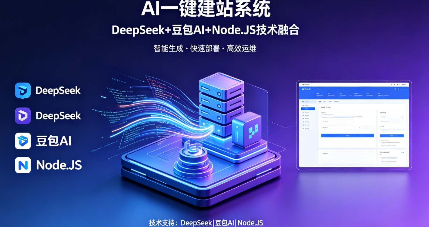AI一键建站系统（DeepSeek+豆包AI+Node.JS）