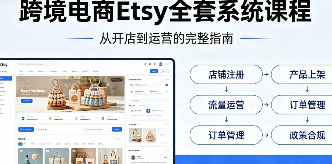 跨境电商Etsy全套系统课程