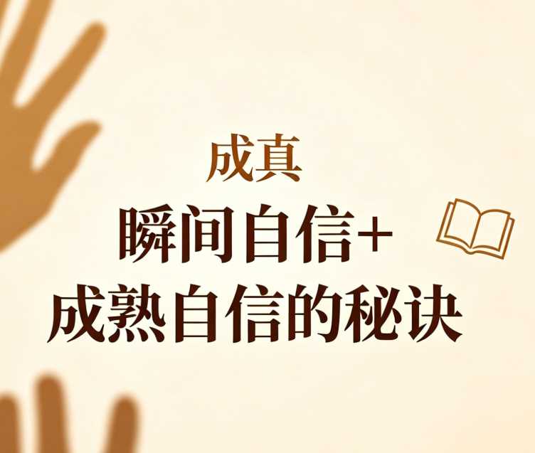 成真《瞬间自信+成熟自信的秘诀》
