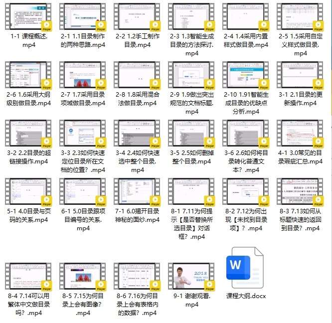WPS大师级Word目录制作全接触