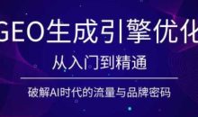 陆老师·GEO生成引擎优化实战课