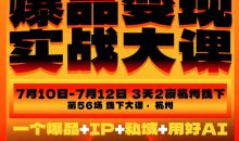 爆品变现实战大课,从爆品,到流量,到成交,一个爆品+IP+私域+用好AI