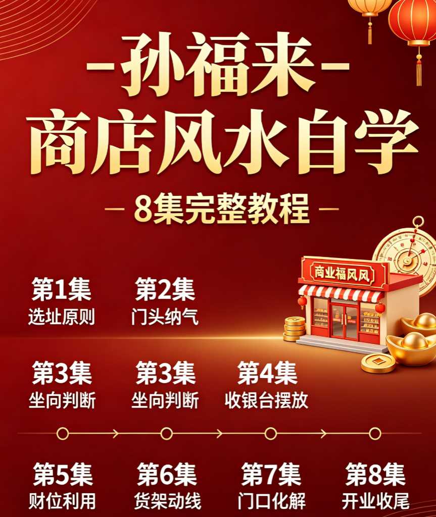 孙福来-商店风水自学(8集)