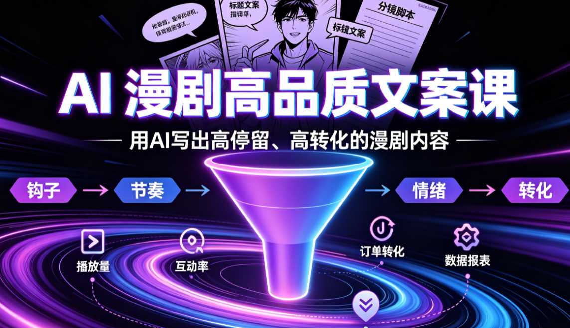 AI漫剧高品质文案课