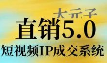 大元子·直销5.0短视频IP成交系统