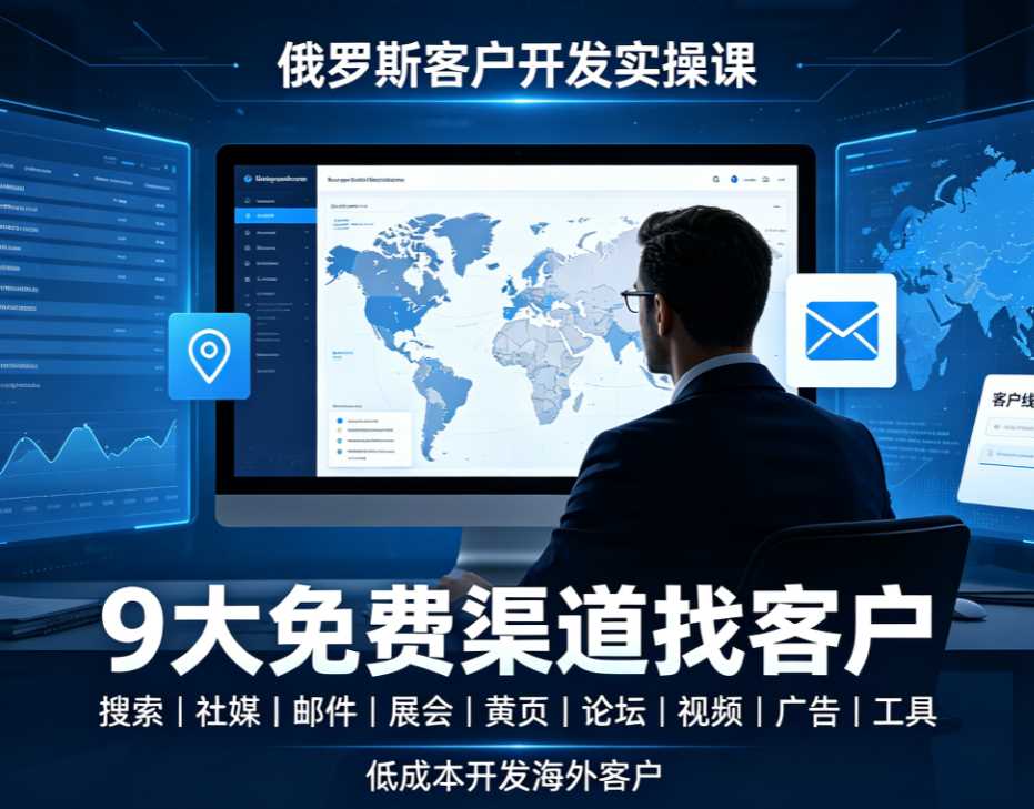 俄罗斯客户开发实操课:9大免费渠道找客户