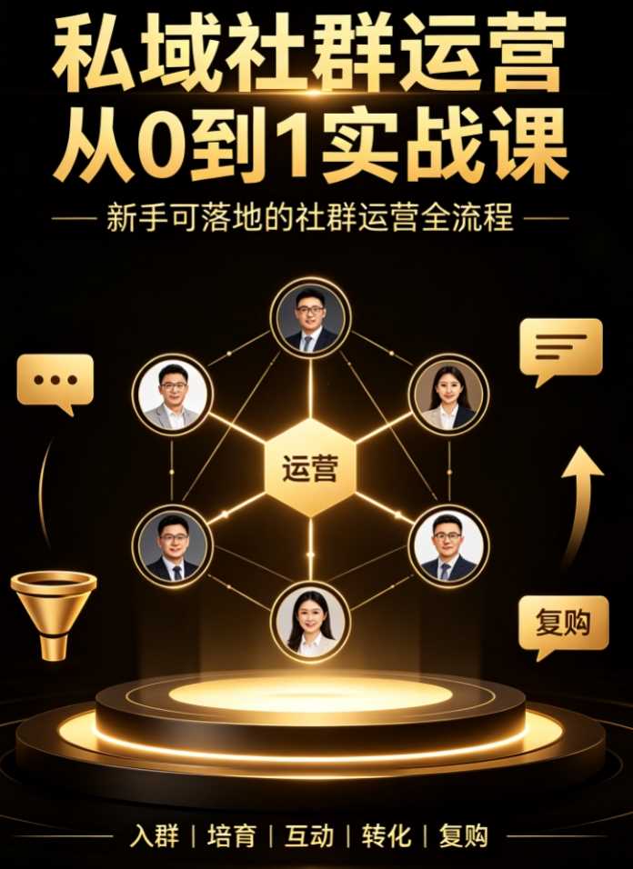 私域社群运营从0到1实战课