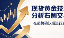现货黄金技术分析右侧交易