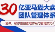 30亿亚马逊大卖团队管理体系,一套课帮你重塑管理体系与管理技巧