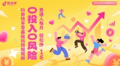 抖音快手零基础玩转短视频,0投入0风险普通人每月轻松挣1W