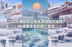 700万播放的治愈系视频制作流程,快速爆流涨粉接广变现