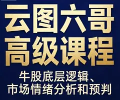 云图六哥高级课程,牛股底层逻辑、市场情绪分析和预判