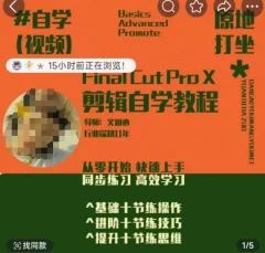 轻松玩转剪辑系统课,从零开始快速上手,同步练习高效学习,思维提升从简到难