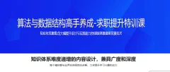 算法与数据结构高手养成-求职提升特训课1299元(完结)