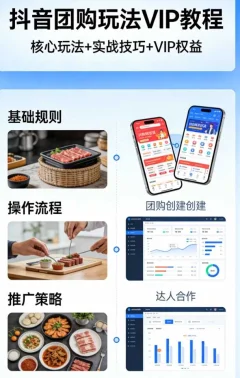 抖音团购玩法VIP教程