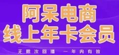 阿呆电商线上年会员,阿呆电商干货分享(更新中)
