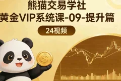 【熊猫玩币】熊猫交易学社 黄金VIP 系统课-09-提升篇 24视频