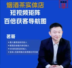 烟酒茶实体店短视频矩阵百倍获客导航图,短视频运营
