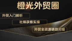 橙光外贸圈·外贸实战全解:社媒引流·谷歌开发