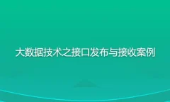 尚硅谷大数据技术之接口发布与接收案例