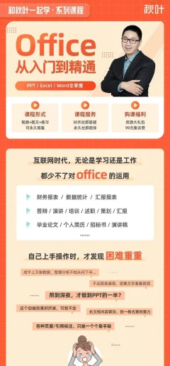 秋叶Office三合一课程,和秋叶一起学Office