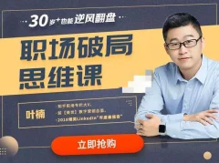 叶楠:职场破局思维课