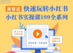 柒柒·小红书实操课,快速玩转小红书新赛道,通俗易懂