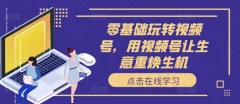 零基础玩转视频号,用视频号让生意重焕生机