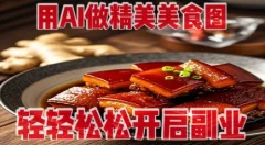 用AI做精美美食图,无需专业设备拍摄,轻轻松松开启副业