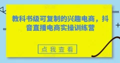 素心短视频教科书级可复制的兴趣电商,抖音直播电商实操训练营