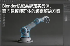 Blender机械类绑定实战课,面向建模师群体的绑定解决方案