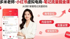 多米老师·小红书虚拟电商-笔记流量掘金课