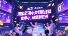 淘宝蓝海小类目训练营, 竞争小可复制性强