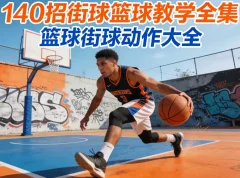 【140招街球篮球】教学视频_篮球街球动作大全_街头篮球教学全集