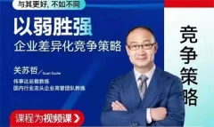 关苏哲:以弱胜强 企业差异化竞争策略