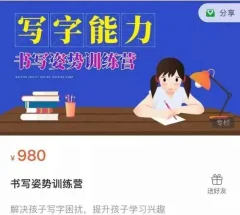 【唐立鹏老师】书写姿势训练营高清无加密MP4