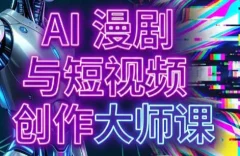 AI漫剧+AI短视频大师课(更新6月)