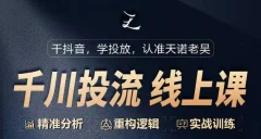千川付费投流课,千川从0-1.精准分析,重构逻辑实战训练