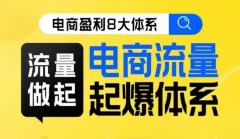 8大体系流量篇·流量做起,电商流量起爆体系线上课
