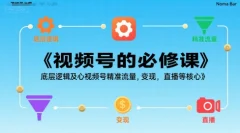 视频号的必修课,视频号的底层逻辑及核心视频号精准流量,变现,直播等核心